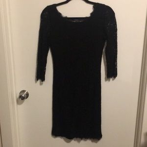 All lace black dress from aritzia.